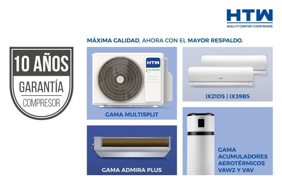 Garantía 10 Años en el Compresor